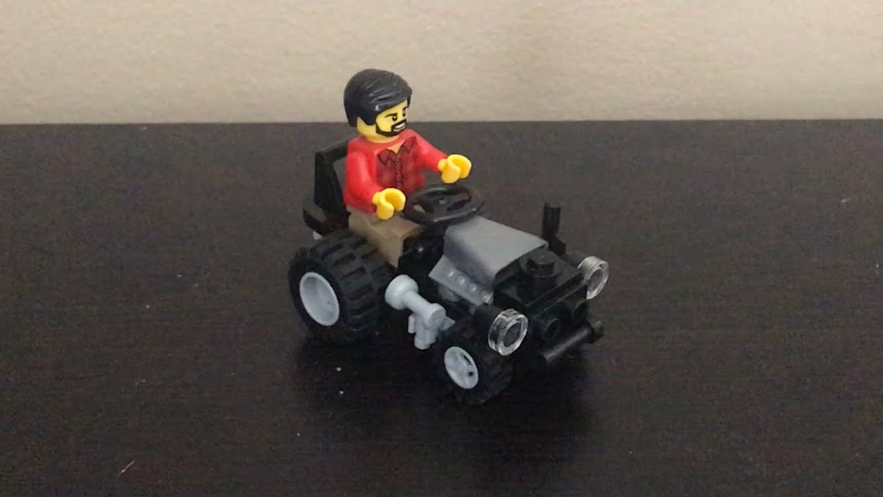 How to build a lego tractor/mower