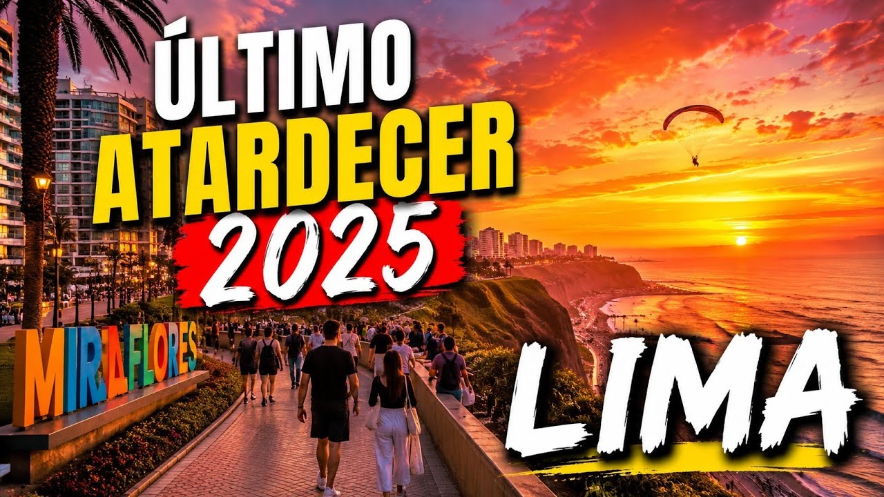 ATARDECER EN LIMA: UN PASEO PARA CERRAR EL 2025 | WALKING TOUR 🇵🇪 | PERÚ 4K 