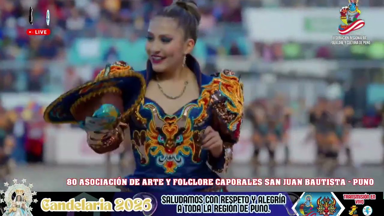 80 ASOCIACIÓN DE ARTE Y FOLCLORE CAPORALES SAN JUAN BAUTISTA - PUNO 2026