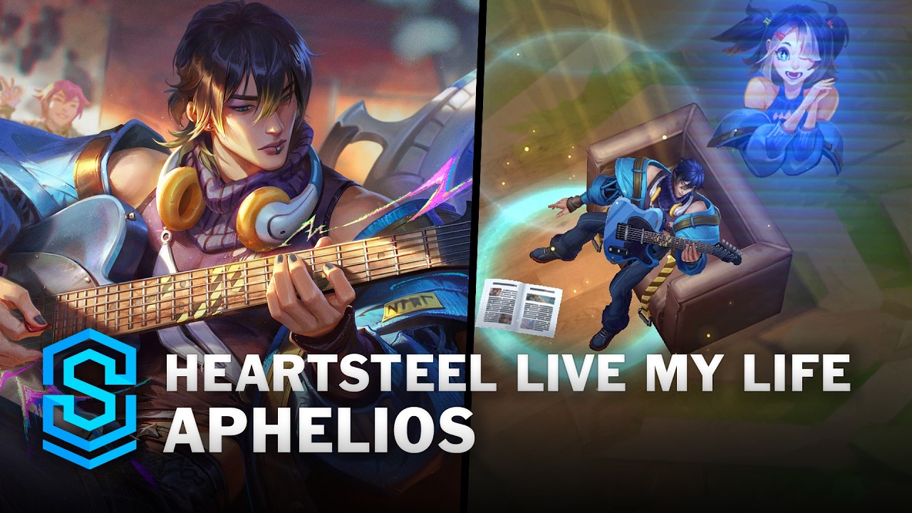 HEARTSTEEL Live My Life Aphelios Skin Spotlight - Pre-Release - PBE Preview - League of Legends