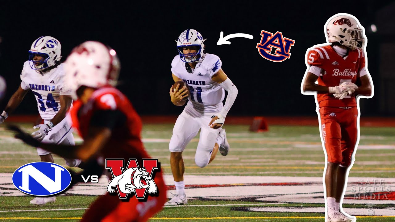 6’5 AUBURN COMMIT FACES A TOP TEAM IN PENNSYLVANIA! || Nazareth Area vs Wilson - 9/5/25