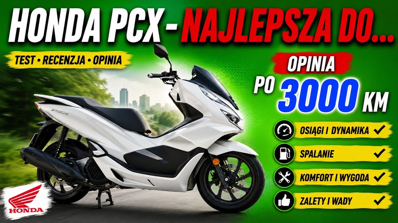 Honda PCX 125 - szczera opinia po 3000 km
