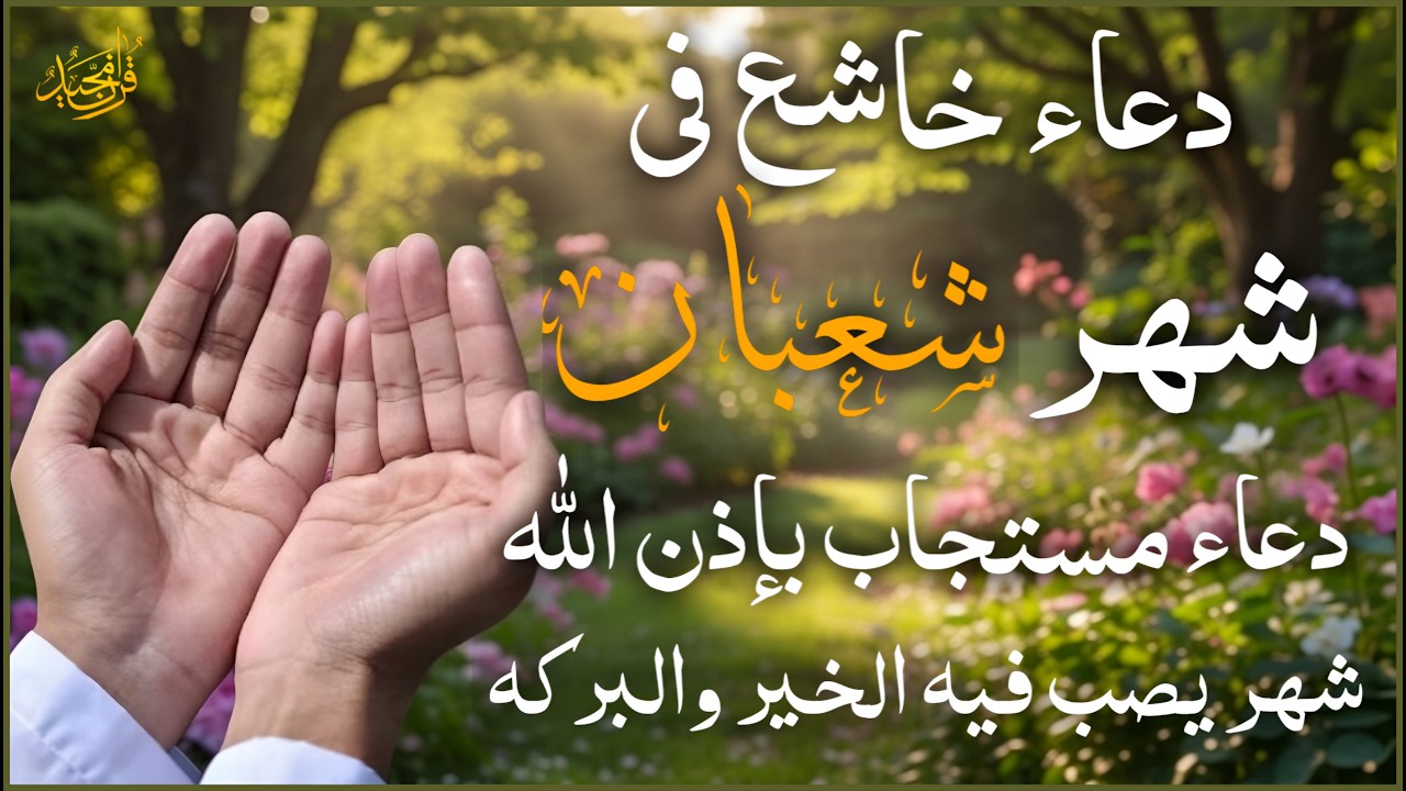 دعاء خاشع فى شهر شعبان المبارك, دعاء يفتح لك كل الأبواب المغلقة بإذن الله .. لا تضيع أجره !