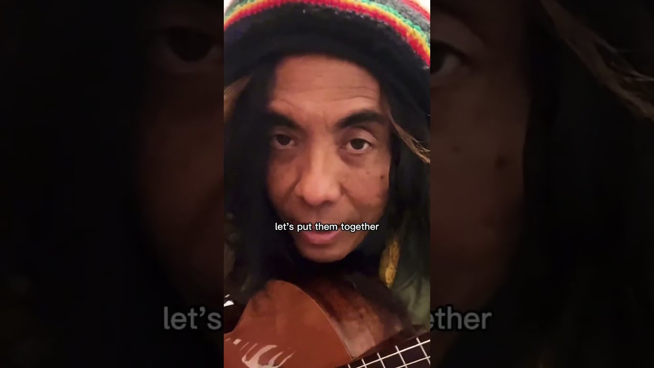 How to play reggae beat on acoustic guitar with two notes #shorts