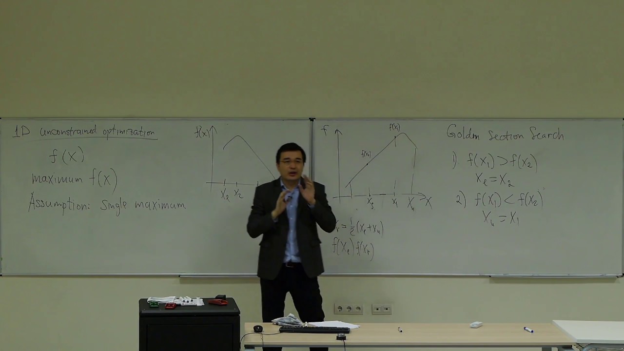 Computational Physics Lecture 13, One-Dimensional Unconstrained Optimization