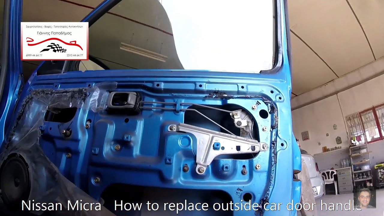 Nissan Micra (K11, 1992-2002) How to replace outside car door handle