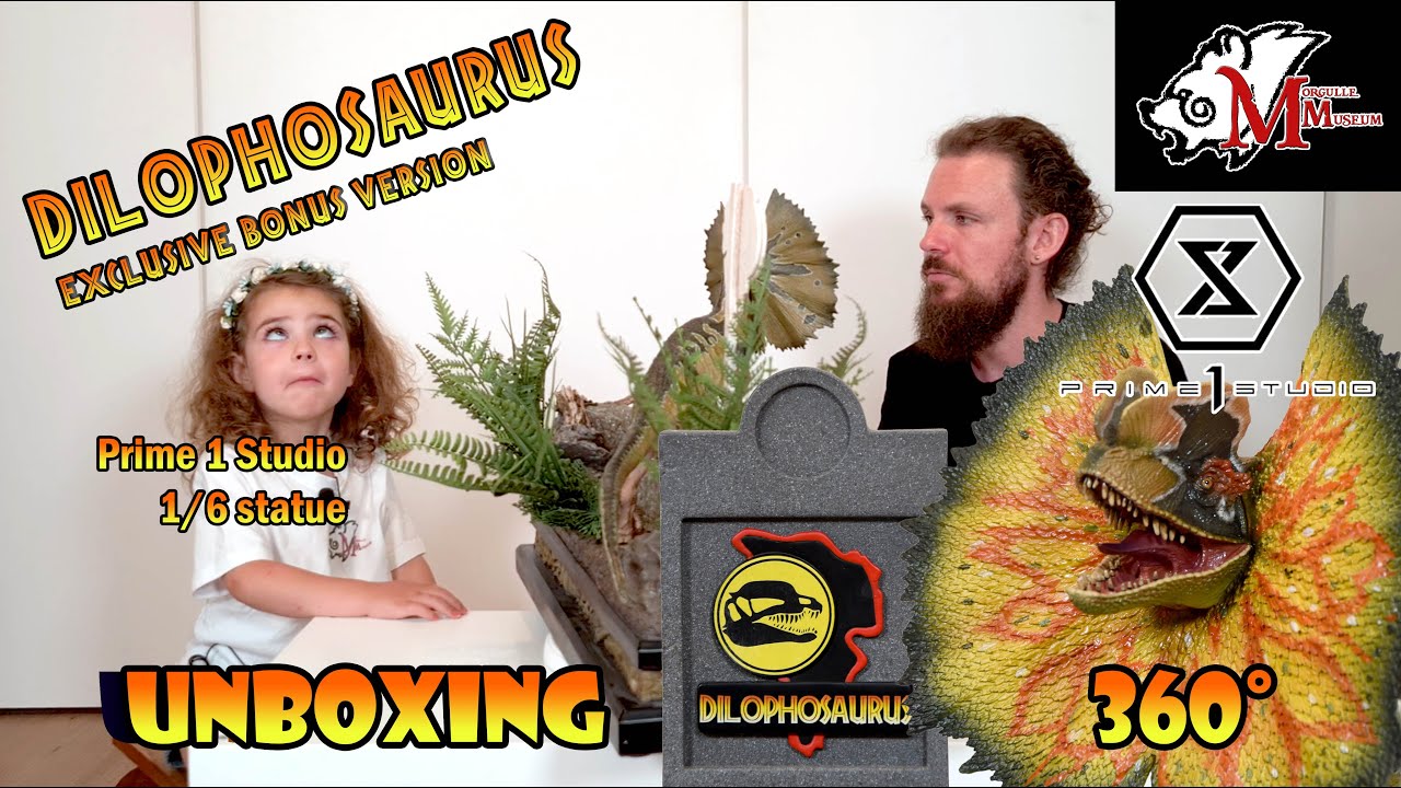 Dilophosaurus Exclusive Bonus Edition PRIME 1 STUDIO - UNBOXING / 360°