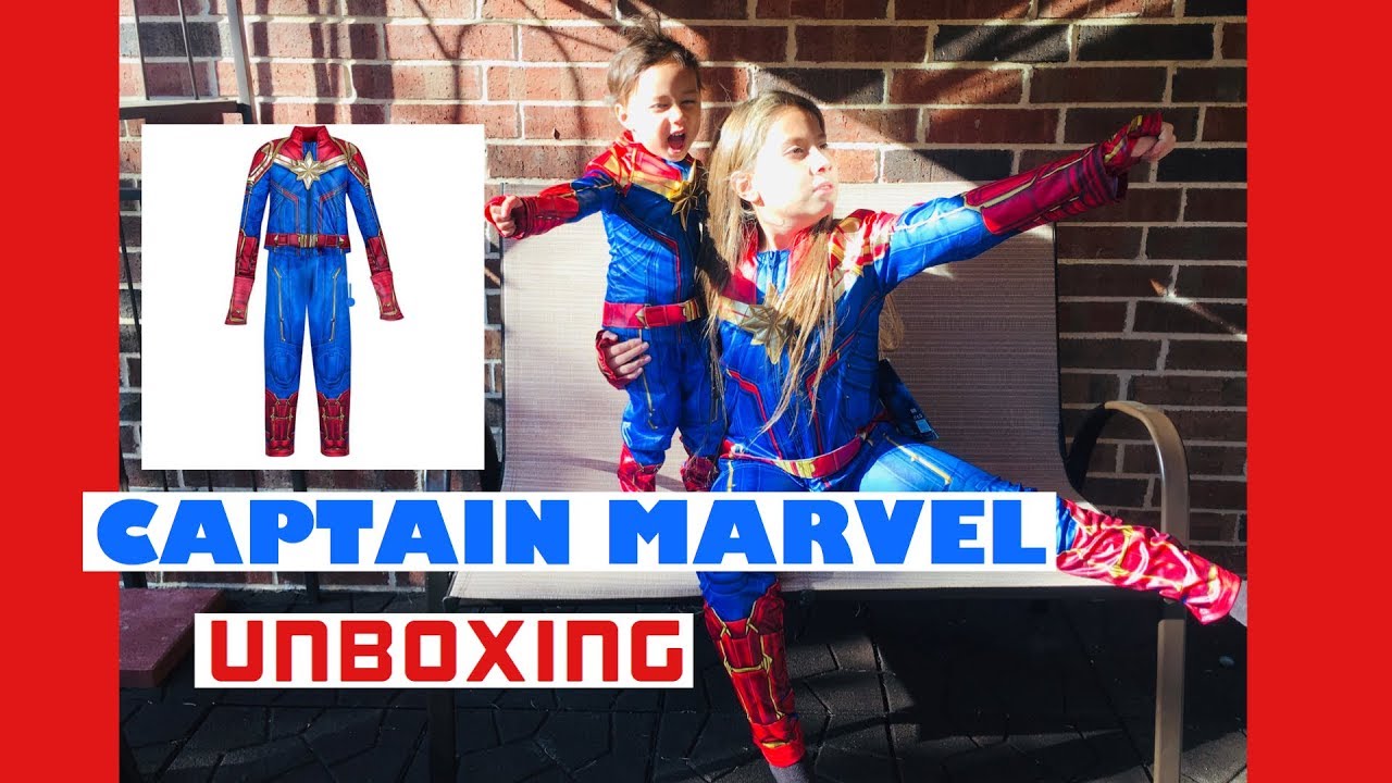CAPTAIN MARVEL KIDS COSTUME From DISNEY Store | UNBOXING | Halloween 2019 (Review)