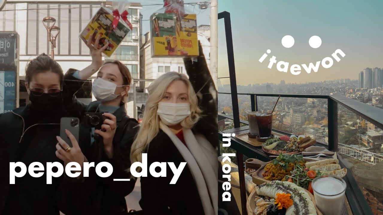 SEOUL VLOG 💛 Celebrating Korean Valentines Day aka PEPERO DAY 🍫 | Sissel
