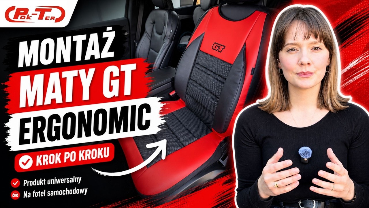 Mata GT Ergonomic | Instrukcja montażu | POK-TER pokrowce samochodowe | Mata uniwersalna na fotele