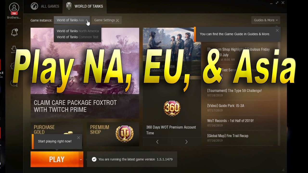 Как загрузить разные регионы и игры Wargaming | World of Tanks | World of Warships