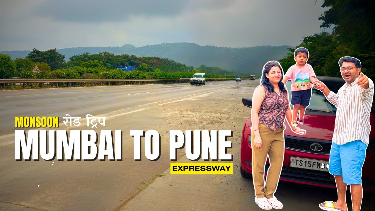 🌧️🚗 Mumbai to Pune Expressway Monsoon Drive | Road Trip Vlog 🌿