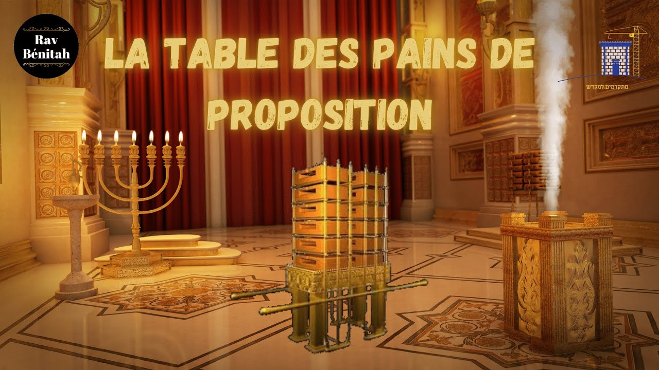 Eléments du Beit HaMikdash: La Tables des pains de proposition (5, fin)