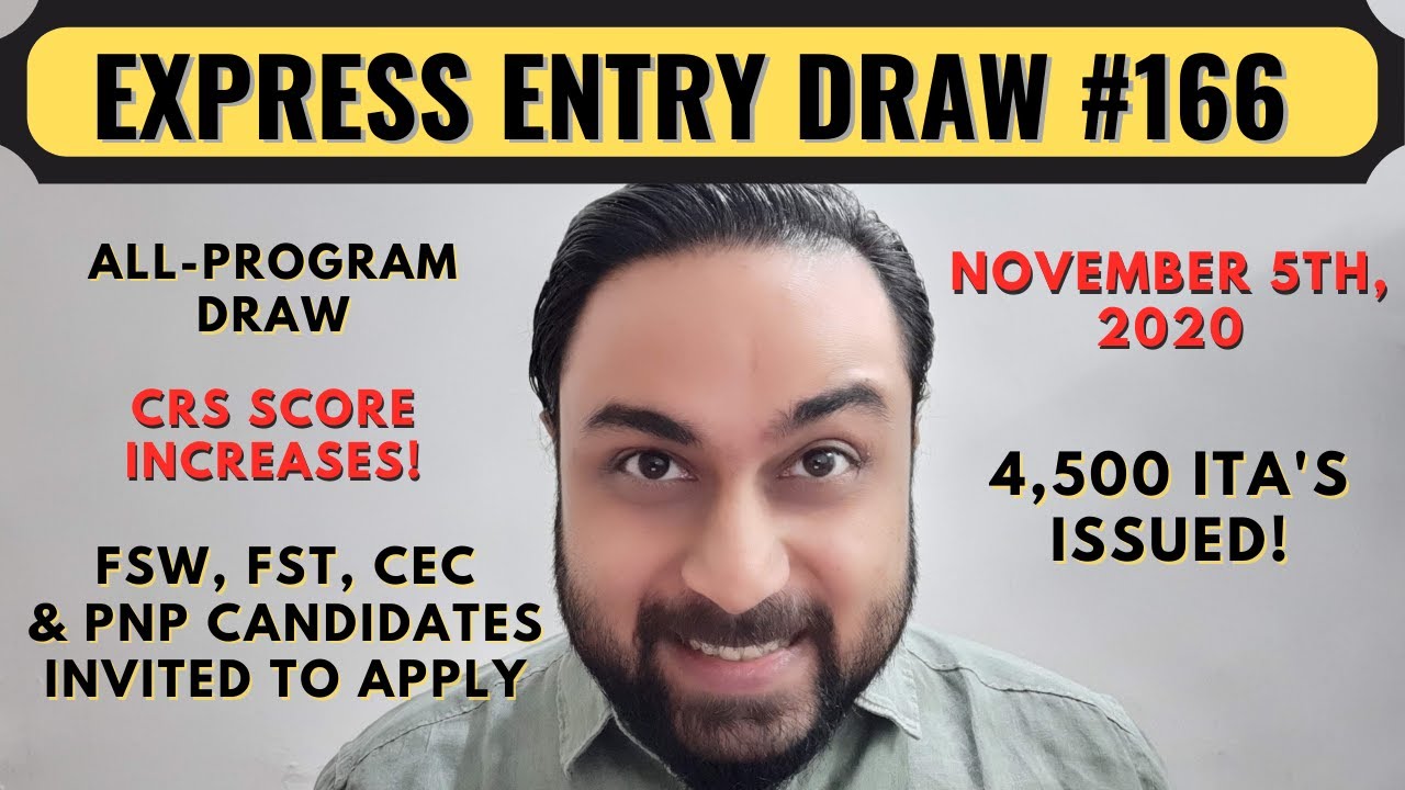 Express Entry Draw #166 For Canada PR | Canada PR Draw | Canada PR Process