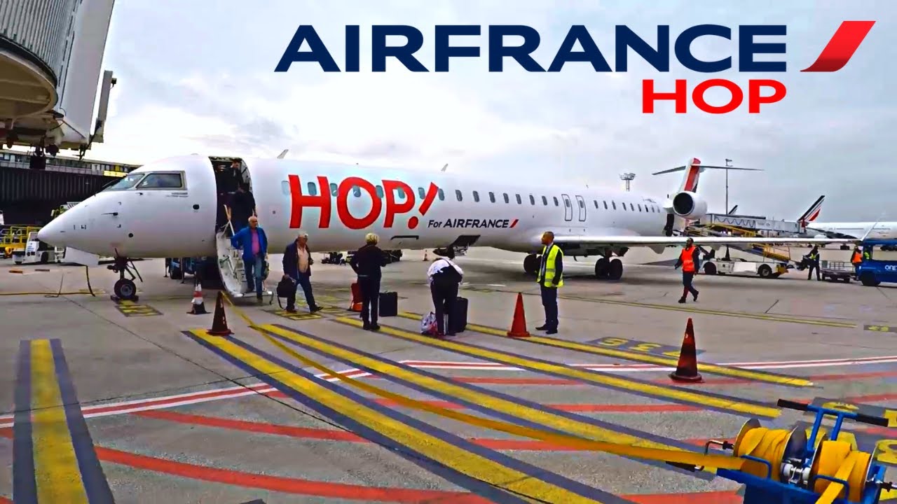 AIR FRANCE HOP Bombardier CRJ1000 из Клермон-Феррана в Париж Орли
