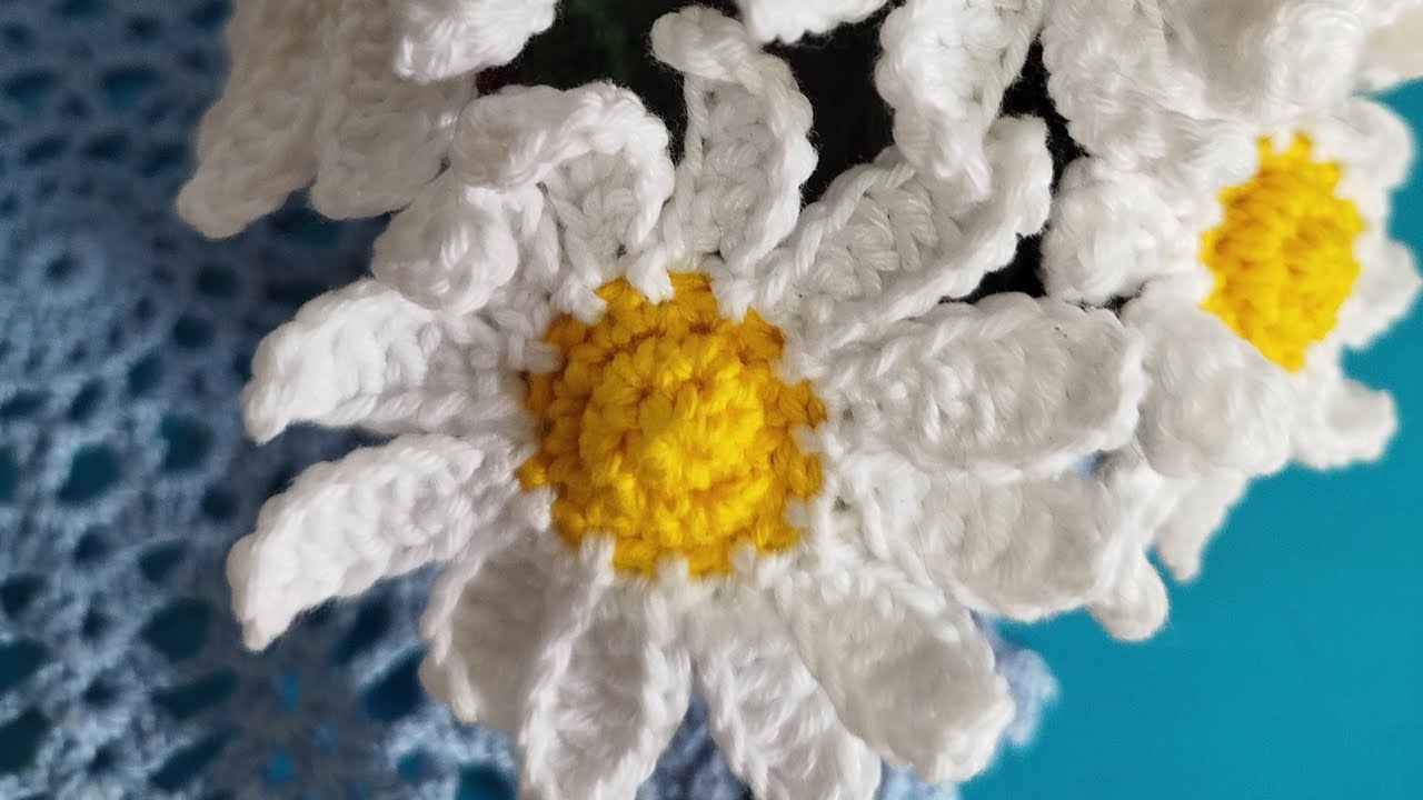 ​COMO FAZER MARGARIDA DE CROCHÊ PASSO A PASSO (PARTE 2) 🌼