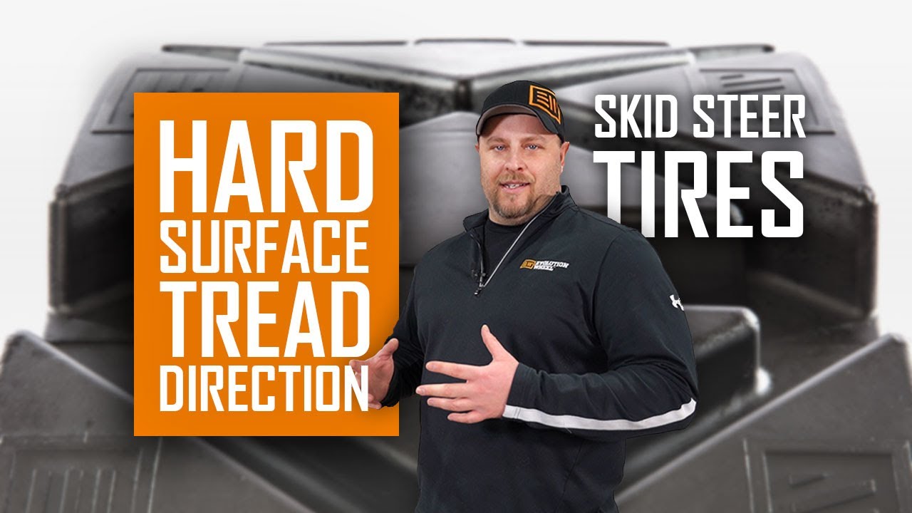 Hard Surface Solid Tire Tread Direction | Solid Skid Steer Tires