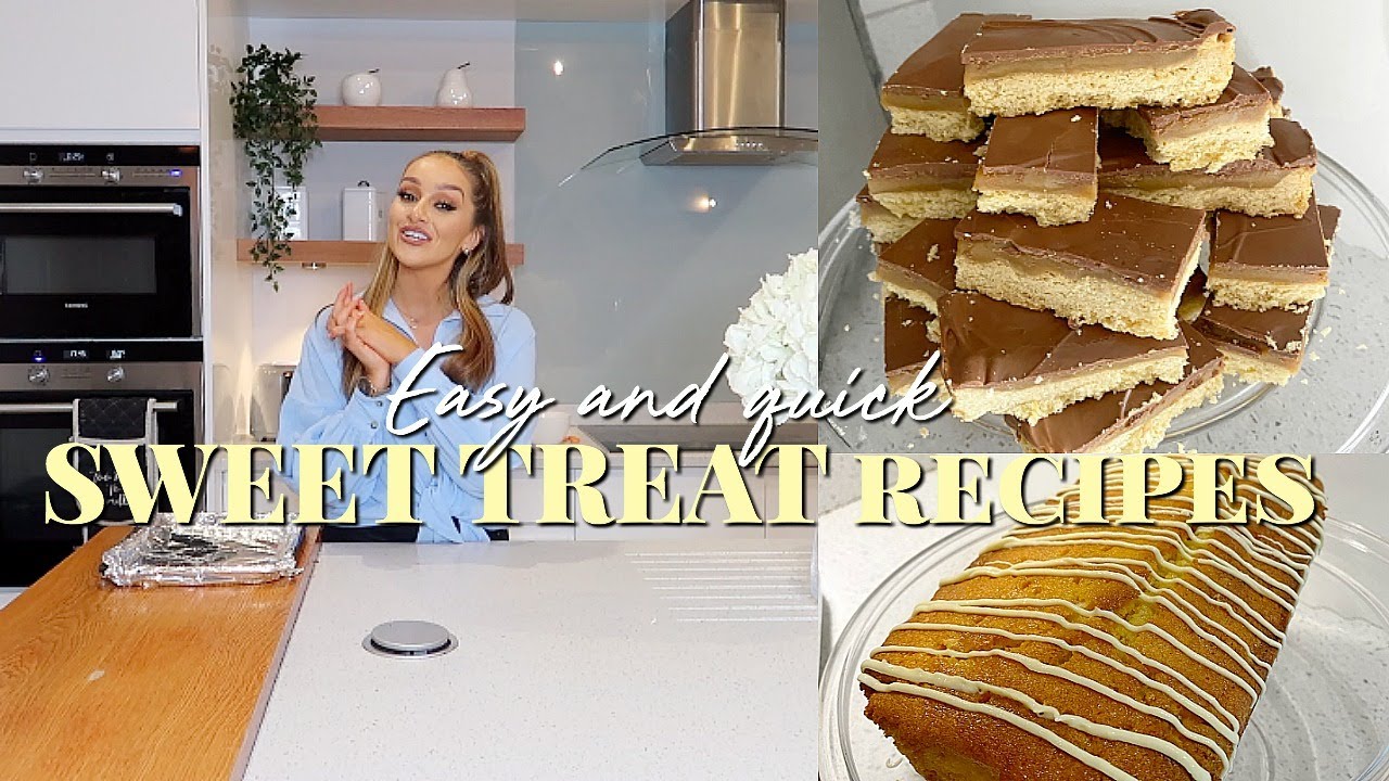 4 EASY DESSERTS / SWEET TREAT RECIPES! || Lockdown/Isolation Baking ideas!