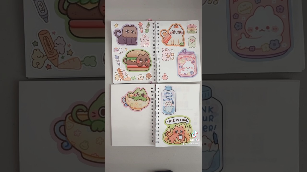 Reusable sticker books are perfect for trading stickers and they&rsquo;re up on our site now! 💕 #stickers