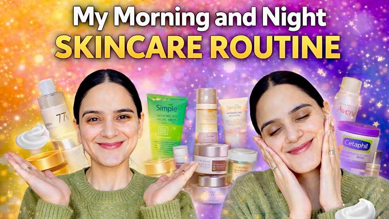 My Morning & Night Skincare Routine☺️Most Asked Question❤️ 