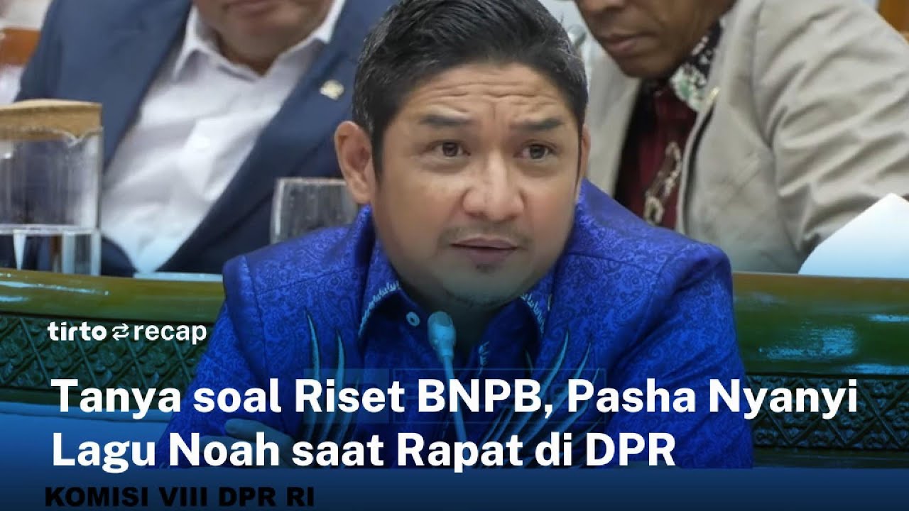 Pasha Nyanyi Lagu Noah saat Tanya BNPB soal Riset Daerah Rawan Bencana, Singgung Tambang di Sulteng