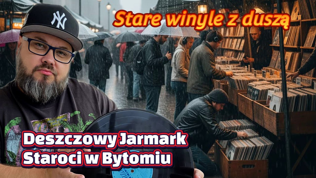 Deszczowy Jarmark Staroci w Bytomiu  | Stare winyle z duszą