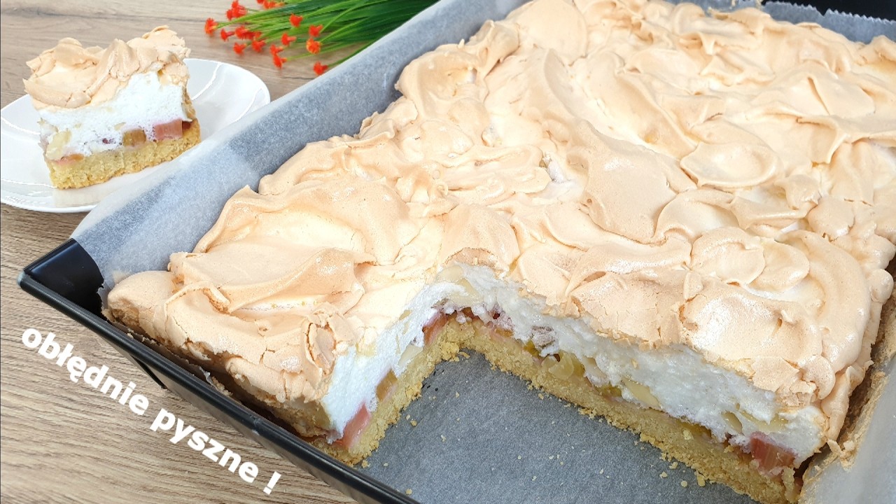 Najlepsze kruche ciasto z rabarbarem w 15 minut - nie można przestać jeść 👌 zawsze się udaje 👍