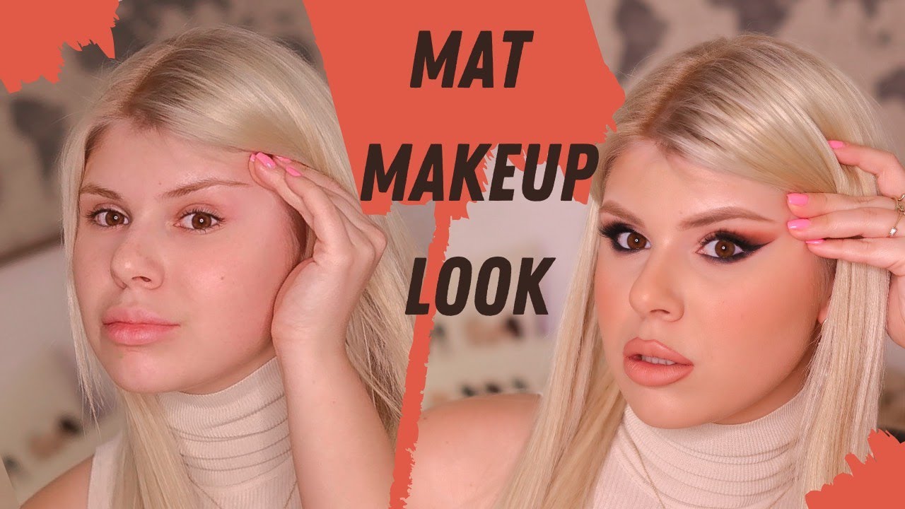 MAT BROWN MAKEUP TUTORIAL | Šminkanje SAMO MAT proizvodima | #Aries