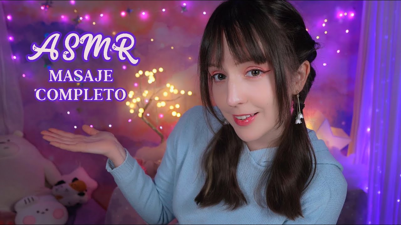 ⭐ASMR Masaje Completo en el Spa🎐 [Sub] Limpieza Facial, Masaje de Cabeza, Rostro, Manos y Cuerpo