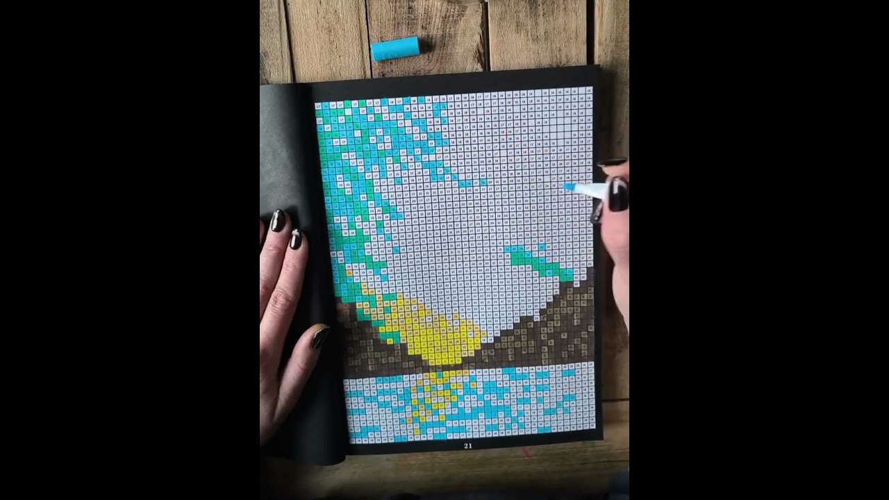 Beppie's Art#drawing by number#coloring by number#colorflow#timelapse#relaxing#satisfying 