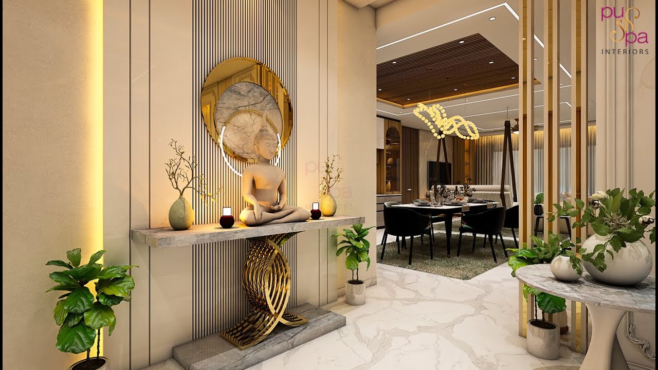 Ultra Luxurious 4BHK Flat Interior Design at DSR Apartment(Option-2) | Designed by Pushpa Interiors