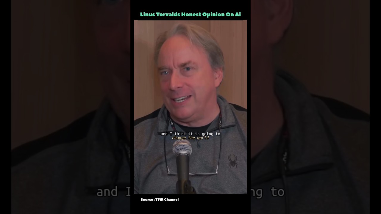 Linus Torvalds Honest Opinion On Ai #shorts #linux #ai #knowledge #programmer