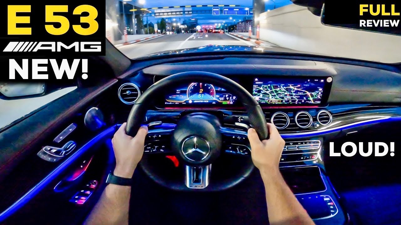 2023 MERCEDES E53 AMG Sedan NEW NIGHT DRIVE Sport+ BRUTAL Exhaust Sound! FULL Review E Class Ambient