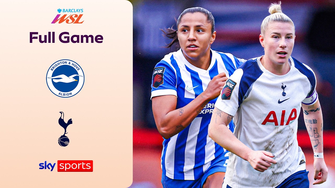 Live! Brighton vs Tottenham Hotspur | Women's Super League