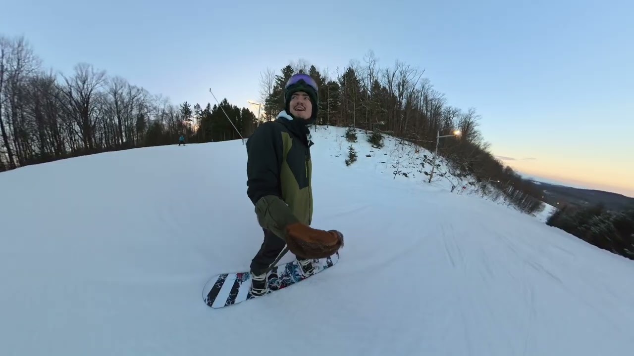 First Snowboarding Video