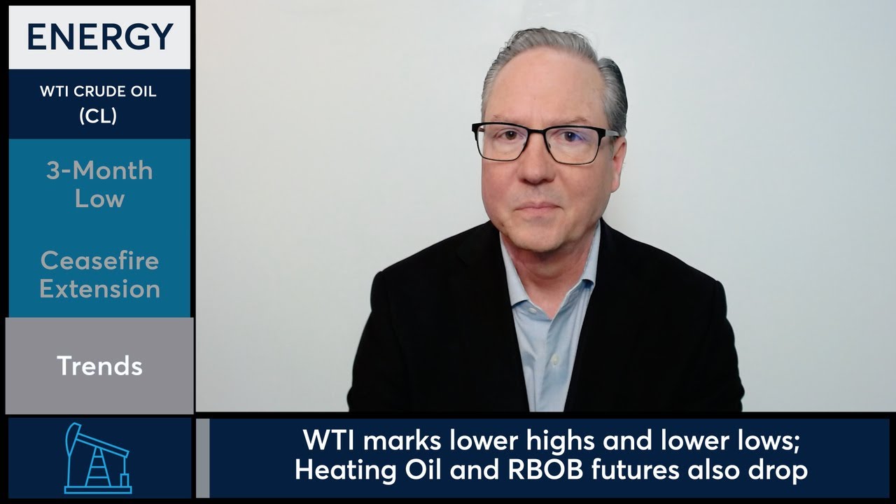 Фьючерсы на нефть марки WTI достигли трехмесячного минимума на фоне прекращения огня. 15.06.2026