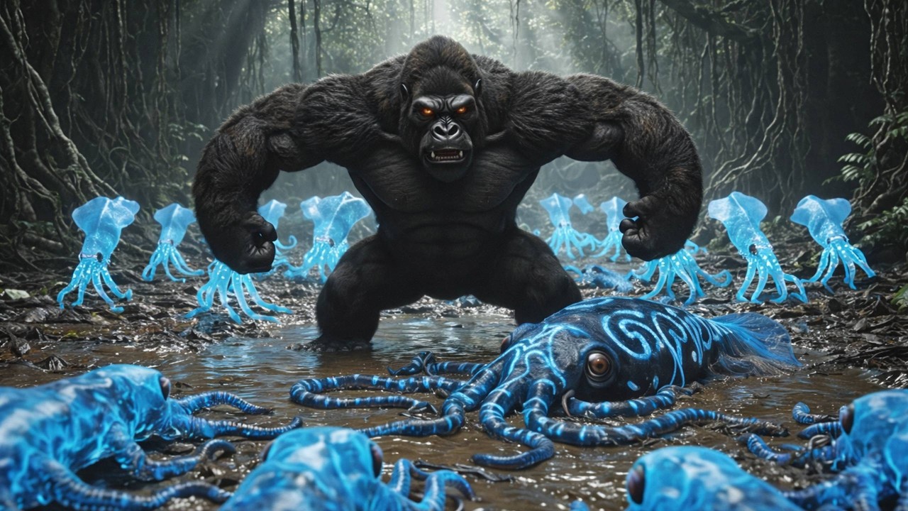 Mythic Battle: Kong’s Genius Survival Tactics vs. The Swarm in Skull Island