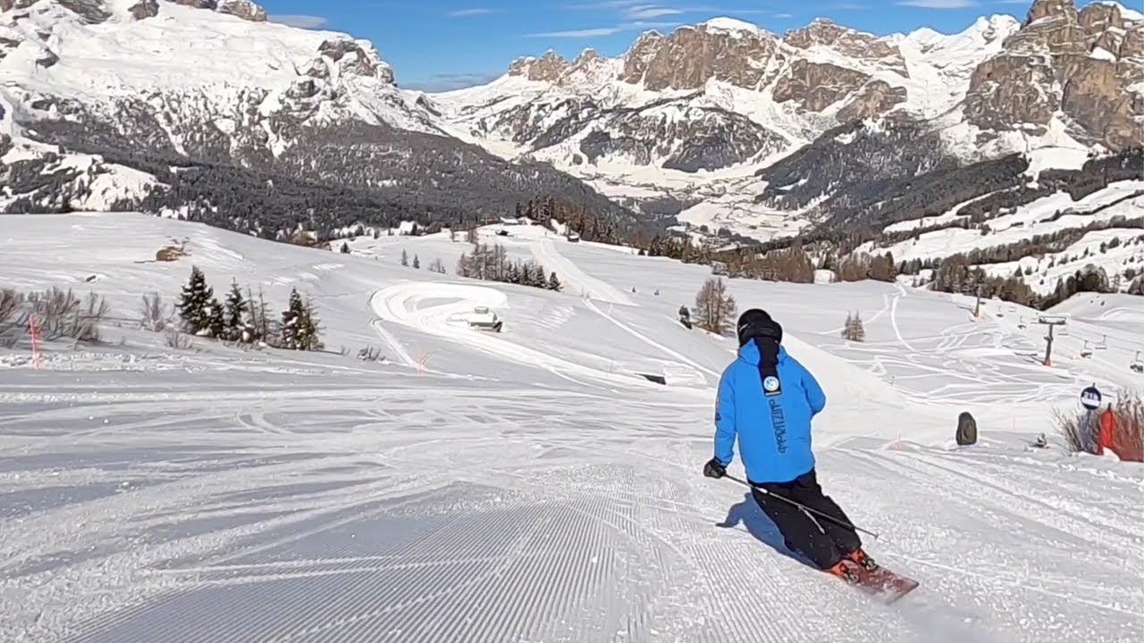 Monosci RED carving skidifferent pralongia alta badia