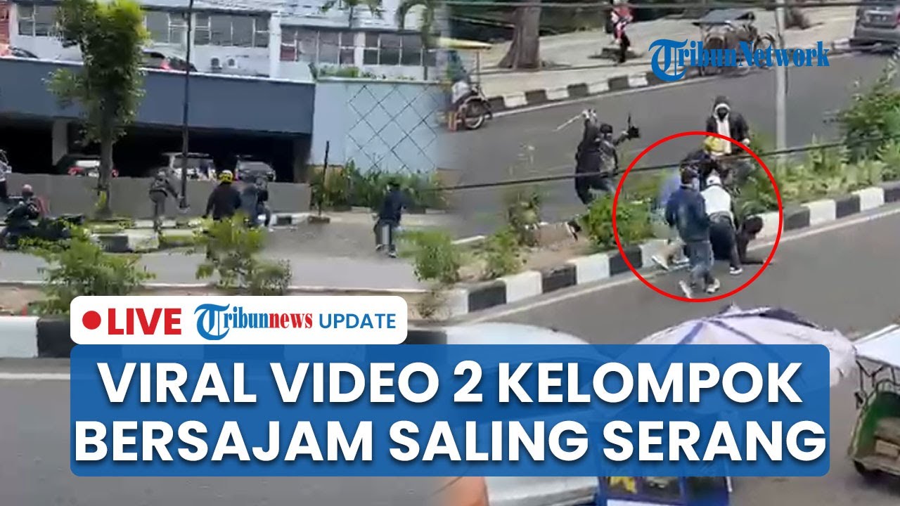 🔴LIVE: Detik-detik Kelompok Bersajam Saling Serang di Palembang, Korban Dikeroyok & Alami Luka Parah