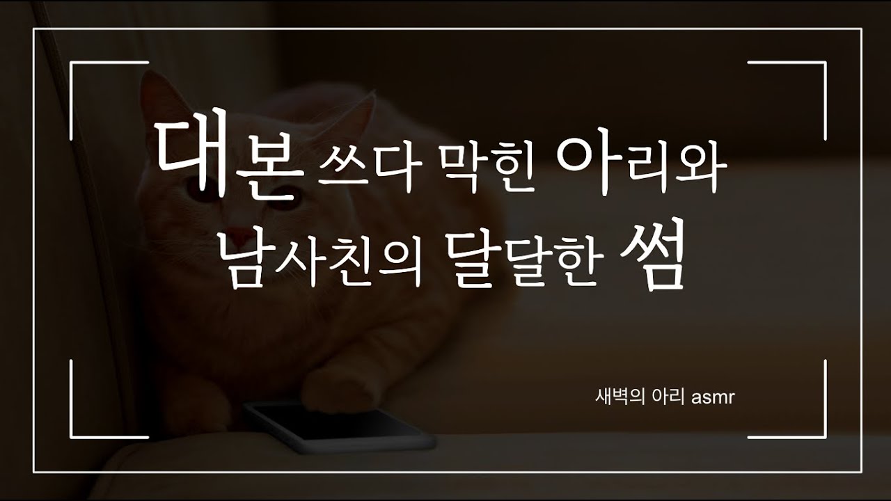 대본 쓰다가 막힌 아리와 남사친과의 통화 | 눈치없는 여사친과 썸 | 뻔뻔한 아리 🤣| 달달한 일상 대화 롤플레잉 | 남성향 asmr | Korean Girlfriend RP
