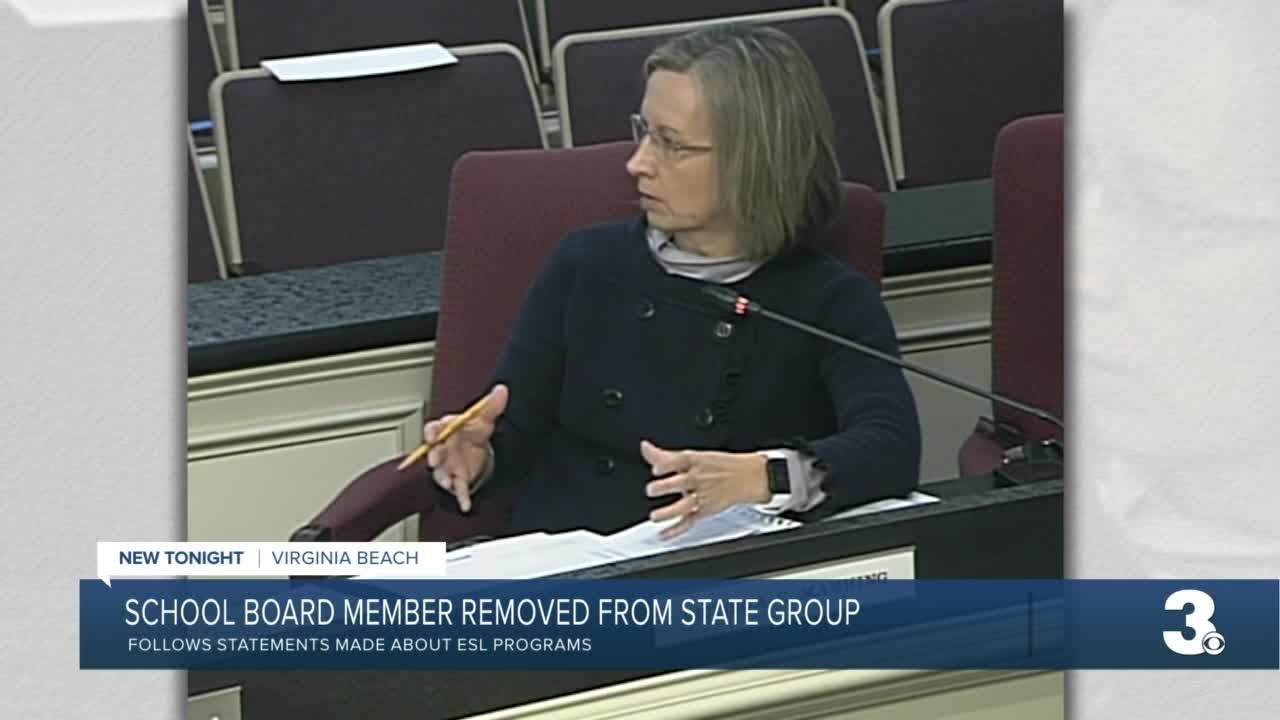 School board member removed from state group