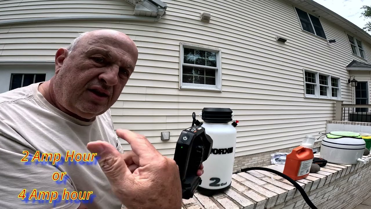 WORX 20V WG829 Cordless🧴💦Sprayer🧴💦 Unboxing and Use Demo July 2025