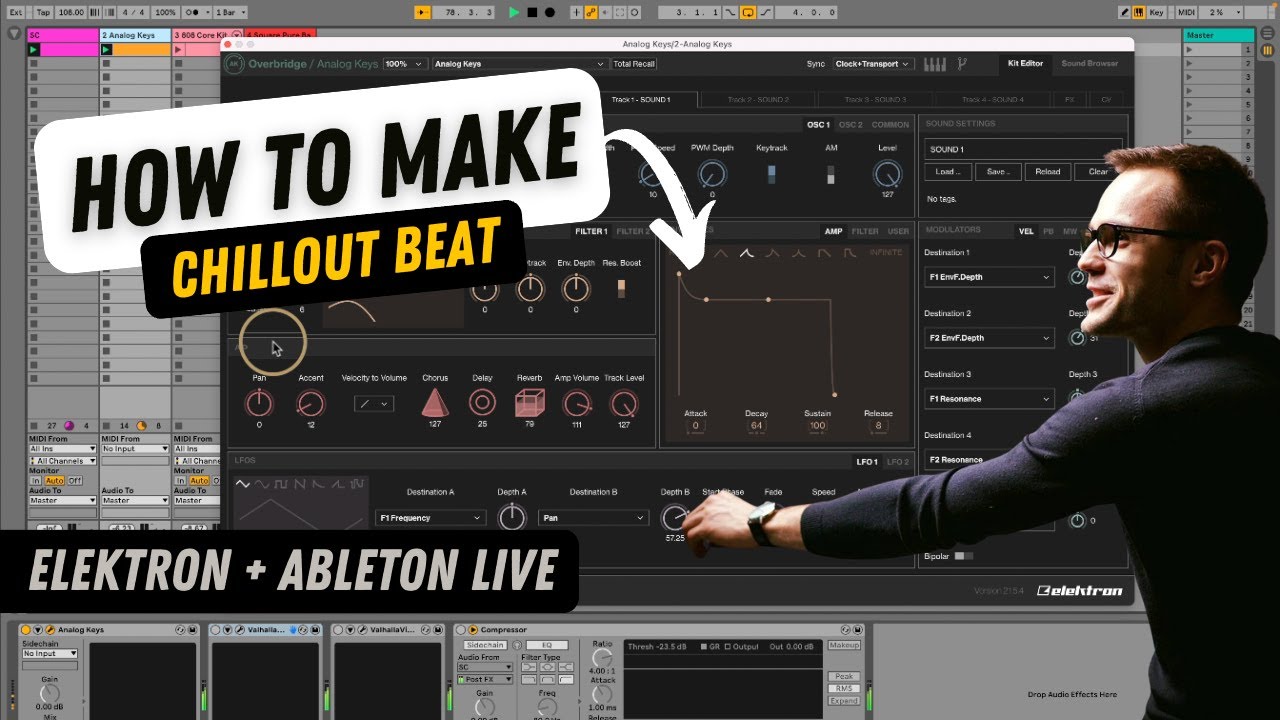 How to Make a Chillout Beat with Elektron & Ableton Live | Step-by-Step Tutorial for Beginners