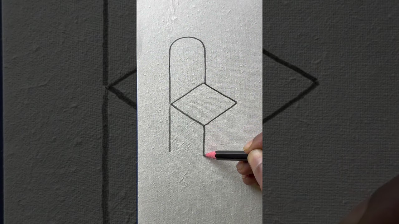 Simple chair drawing with k step by step