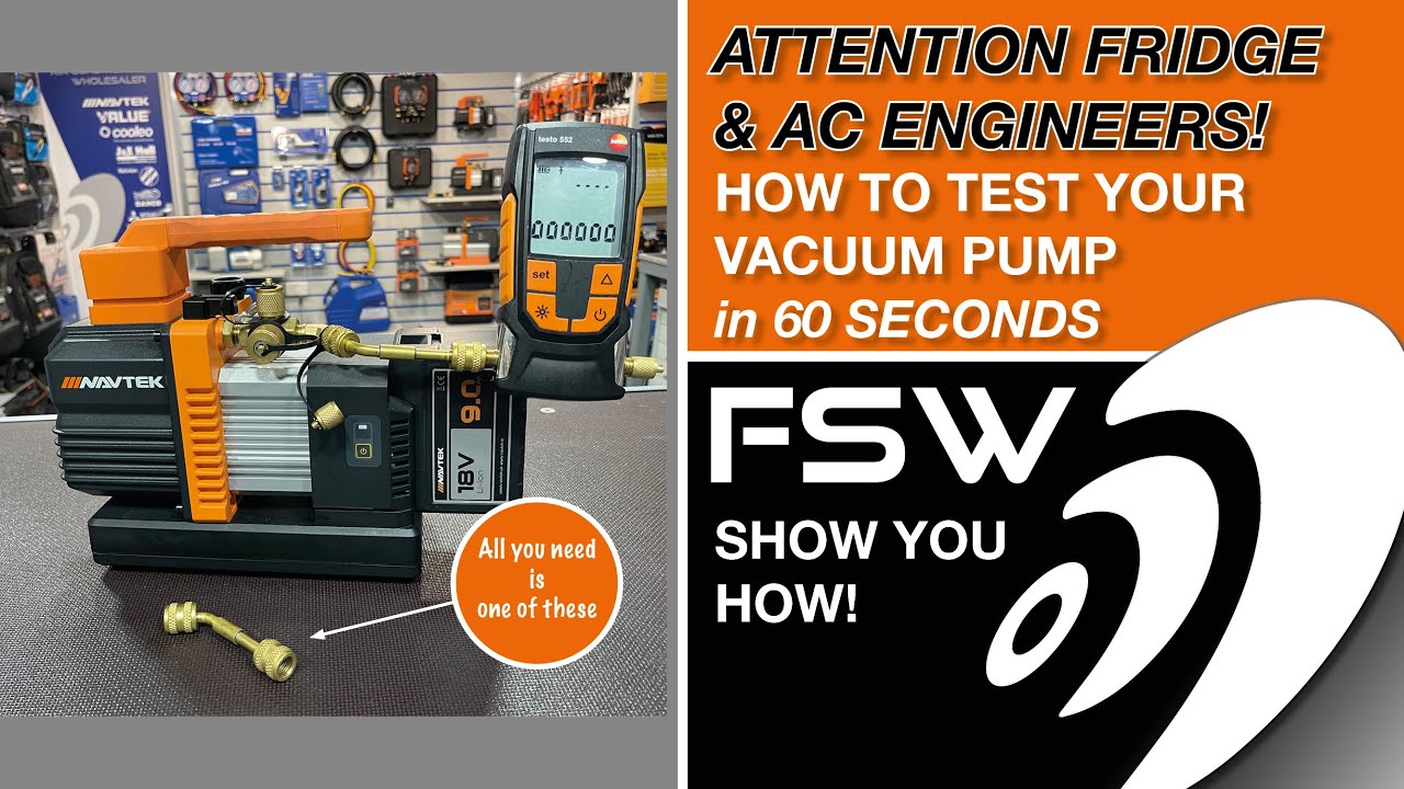 How to Test Your Vac pump in 60 seconds