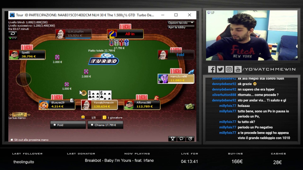 Sunrun nel 30&euro; Turbo di 888 Poker.