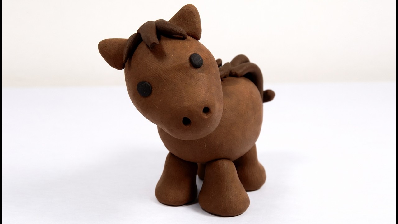 C&oacute;mo hacer un caballo de plastilina paso a paso f&aacute;cil, explicado, arcilla polim&eacute;rica