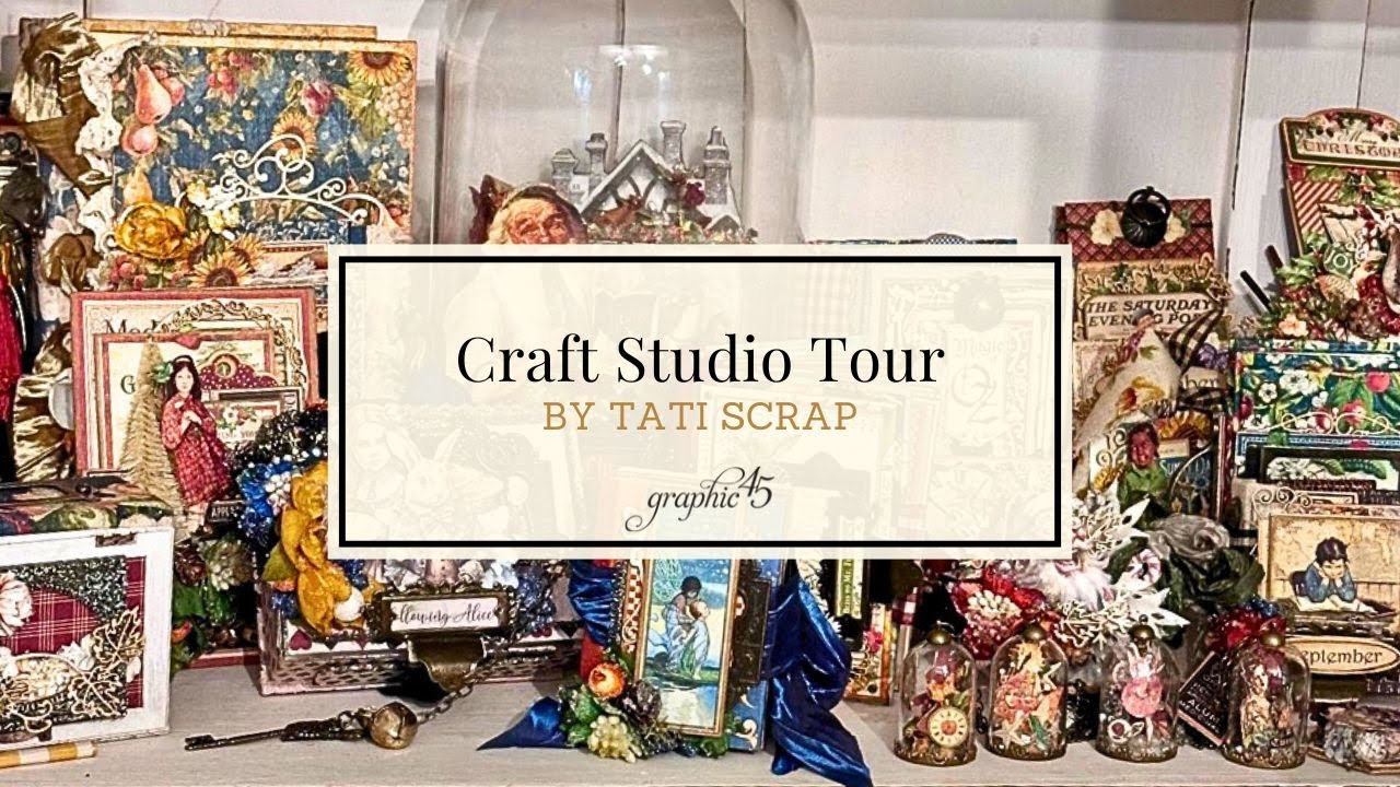 Vintage Inspired Crafting Oasis | Craft Studio Tour with Tati Scrap