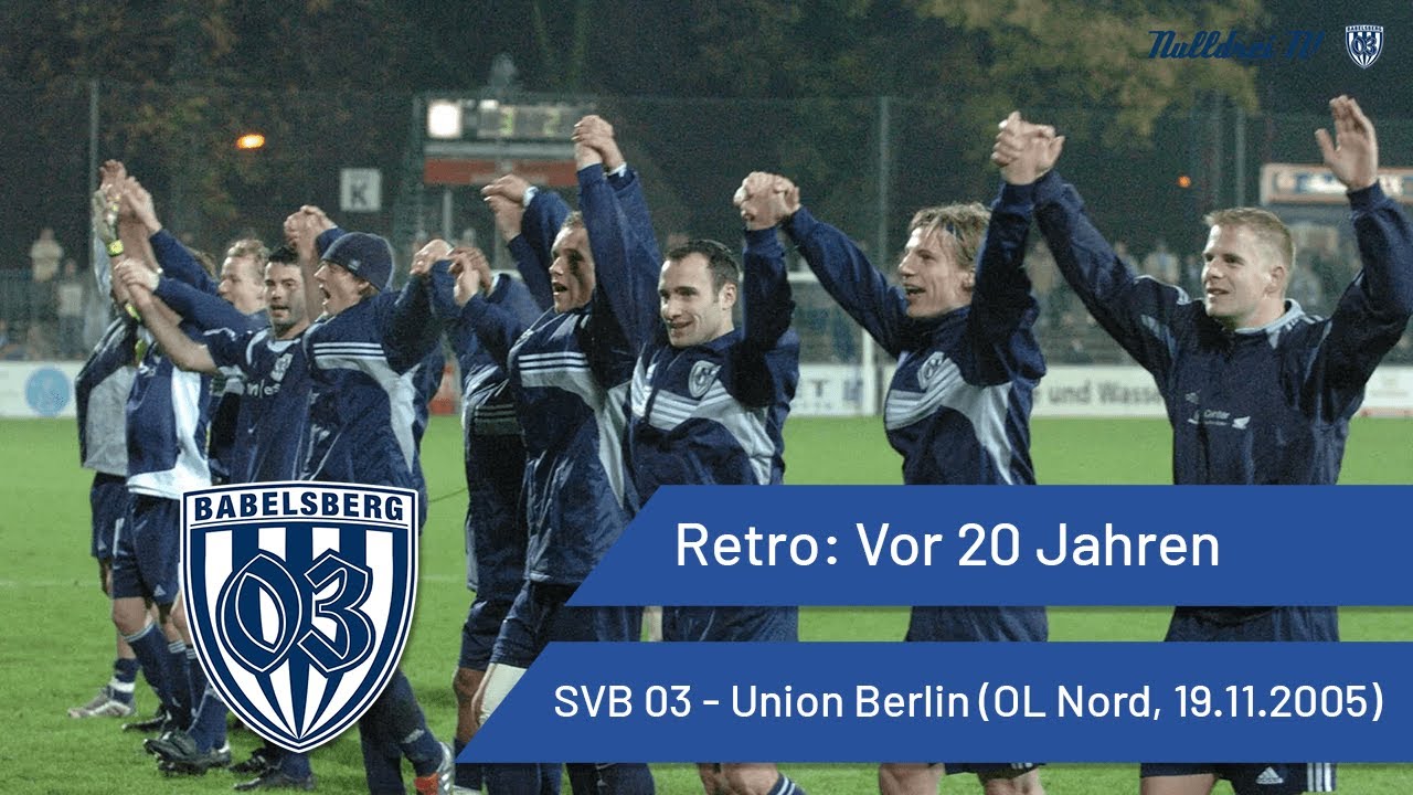 Retro: Vor 20 Jahren - Babelsberg 03 vs. 1. FC Union Berlin | #nulldreitv