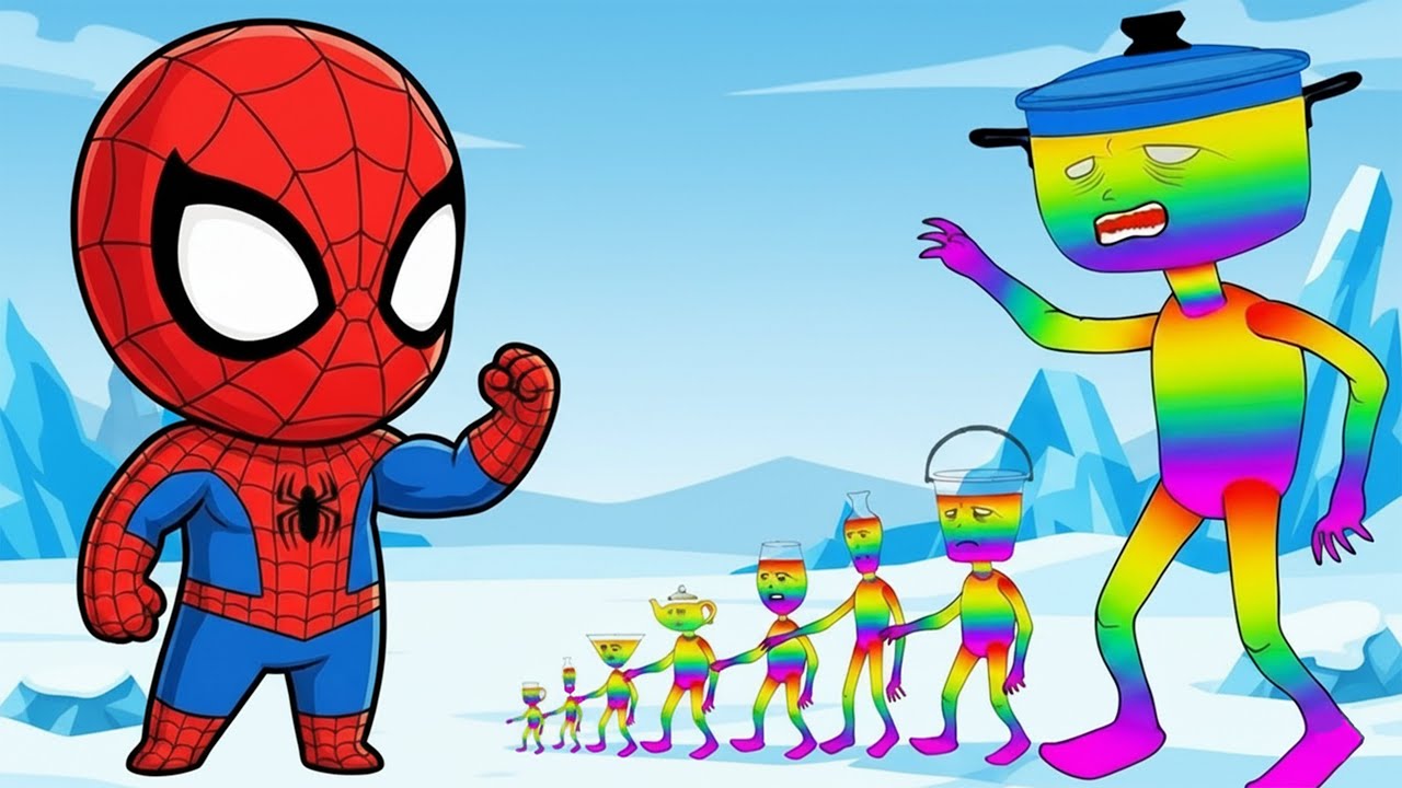 Evolution of SPIDER MAN: Civil War of Super Hero Who Will Win? | 2D Animation Film